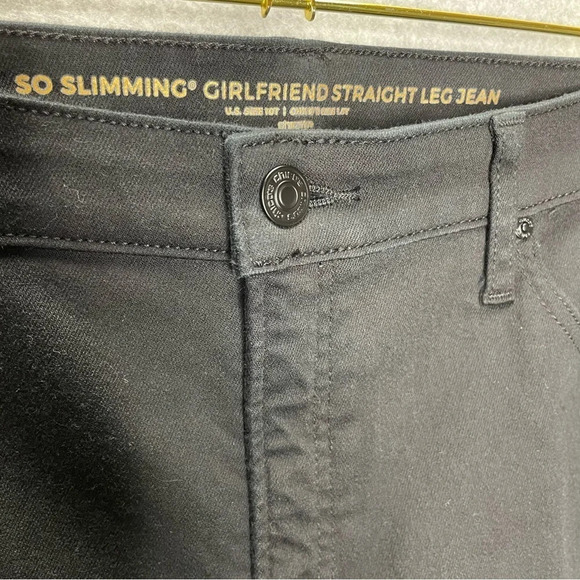 Chico’s So Slimming Girlfriend Straight Leg Black Jean - Picture 5 of 10